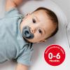 imageNUK 100 Silicone Comfy Orthodontic Pacifiers 06 Months Blue Fashion Timeless Collection 5 CountBlue Assorted
