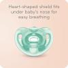 imageNUK 100 Silicone Comfy Orthodontic Pacifiers 06 Months Blue Fashion Timeless Collection 5 CountTranslucent Pink Assorted