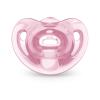imageNUK 100 Silicone Comfy Orthodontic Pacifiers 06 Months Blue Fashion Timeless Collection 5 CountTranslucent Pink Assorted