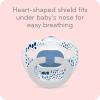 imageNUK Comfy Orthodontic Pacifiers for 06 Months  BPAFree 5Pack Soft ampamp Durable Design for Baby ComfortBlue