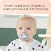 imageNUK GlowinTheDark Orthodontic Pacifier with HeartShaped Shield BPAFree fits 618 Months 4PackOwl