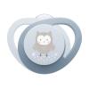imageNUK GlowinTheDark Orthodontic Pacifier with HeartShaped Shield BPAFree fits 618 Months 4PackOwl