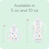 imageNUK Learner Cup 5 Oz Pack of 2 Pink Hearts Soft Spout EasyGrip Handles BPA Free Spill Proof Transition Sippy CupFun Fruits and Animals