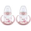imageNUK Learner Cup 5 Oz Pack of 2 Pink Hearts Soft Spout EasyGrip Handles BPA Free Spill Proof Transition Sippy CupHearts