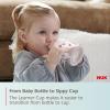 imageNUK Learner Cup 5 Oz Pack of 2 Pink Hearts Soft Spout EasyGrip Handles BPA Free Spill Proof Transition Sippy CupTimeless