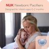 imageNUK Newborn Orthodontic PacifiersWhite  Pink