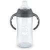 imageNUK Plastic Disney Learner Cup 10 oz 9 Months  BPA Free Spill Proof Sippy CupGray Stars