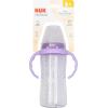 imageNUK Plastic Disney Learner Cup 10 oz 9 Months  BPA Free Spill Proof Sippy CupPurple Stars