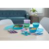 imageNUK Pretensil Dipper Spoon ampamp Fork Set Baby ampamp Toddler SelfFeeding Utensils EasyGrip MessReducing Design 4 PackBlue  Green