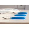 imageNUK Pretensil Dipper Spoon ampamp Fork Set Baby ampamp Toddler SelfFeeding Utensils EasyGrip MessReducing Design 4 PackBlue  Green