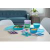 imageNUK Pretensil Dipper Spoon ampamp Fork Set Baby ampamp Toddler SelfFeeding Utensils EasyGrip MessReducing Design 4 PackBlue  Green
