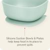 imageNUK Silicone Baby Tableware Bundle Includes 1 Plate 1 Bowl 1 Cup ampamp 1 Spoon Durable Suction Feature Helps Reduce Spills MicrowaveSafe BPAFreeBowls