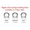 imageNUK Simply Natural Baby Bottle Nipples  Slow Flow Silicone Extra Soft AntiColic Air System BPAFree Pack of 2Nipples