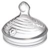 imageNUK Simply Natural Baby Bottle Nipples  Slow Flow Silicone Extra Soft AntiColic Air System BPAFree Pack of 2Nipples