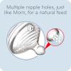 imageNUK Simply Natural Baby Bottle Nipples  Slow Flow Silicone Extra Soft AntiColic Air System BPAFree Pack of 2Nipples