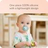imageNUK for Nature Comfy Duet 100 Silicone Soother 2in1 Pacifier and TeetherPink Assorted