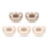 imageNUK 100 Silicone Comfy Orthodontic Pacifiers 06 Months Blue Fashion Timeless Collection 5 CountNeutral Assorted