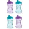 imageNUK Fun Grips Hard Spout Sippy Cup 10 oz  Easy to Hold BPA Free Spill Proof Toddler Cup 4pkBluePurple