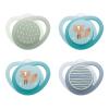 imageNUK GlowinTheDark Orthodontic Pacifier with HeartShaped Shield BPAFree fits 618 Months 4PackFox