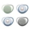 imageNUK GlowinTheDark Orthodontic Pacifier with HeartShaped Shield BPAFree fits 618 Months 4PackOwl
