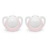 imageNUK Newborn Orthodontic PacifiersWhite  Pink