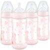 imageNUK Smooth Flow AntiColic Bottle Newborn Gift Set10 Ounce  Pink Bunny