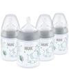 imageNUK Smooth Flow AntiColic Bottle Newborn Gift Set5 Ounce  Gray Elephant