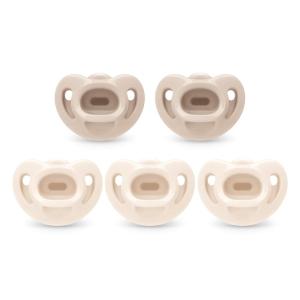 imageNUK 100 Silicone Comfy Orthodontic Pacifiers 06 Months Blue Fashion Timeless Collection 5 CountNeutral Assorted