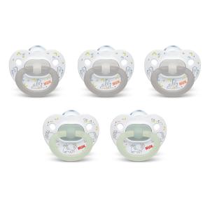imageNUK Comfy Orthodontic Pacifiers for 06 Months  BPAFree 5Pack Soft ampamp Durable Design for Baby ComfortAssorted