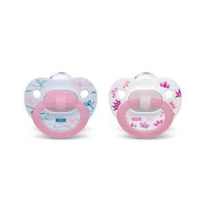 imageNUK Comfy Orthodontic Pacifiers for 06 Months  BPAFree 5Pack Soft ampamp Durable Design for Baby ComfortPink