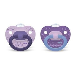 imageNUK Comfy Orthodontic Pacifiers for 06 Months  BPAFree 5Pack Soft ampamp Durable Design for Baby ComfortPurple