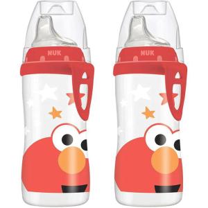 imageNUK Finding Dory Active Cup 10oz 2 Count Pack of 1  BPA Free Spill Proof Sippy CupElmo