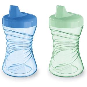 imageNUK Fun Grips Hard Spout Sippy Cup 10 oz  Easy to Hold BPA Free Spill Proof Toddler Cup 4pkAssorted Colors