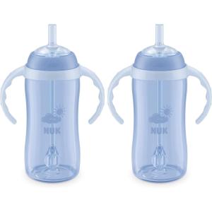 imageNUK Learner Straw Cup 10oz  Toddler Cup with Soft Straw for Easy Drinking Suitable for Ages 8 Months and UpBlue
