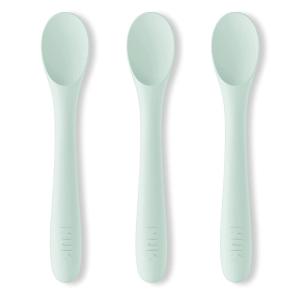 imageNUK Silicone Baby Tableware Bundle Includes 1 Plate 1 Bowl 1 Cup ampamp 1 Spoon Durable Suction Feature Helps Reduce Spills MicrowaveSafe BPAFreeUtensils