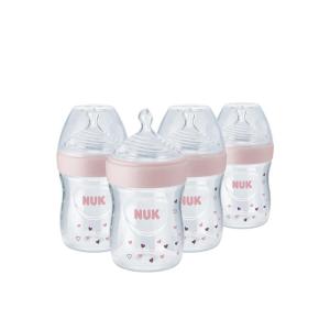 imageNUK Simply Natural Baby Bottle with SafeTempPink