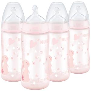 imageNUK Smooth Flow AntiColic Bottle Newborn Gift Set10 Ounce  Pink Bunny