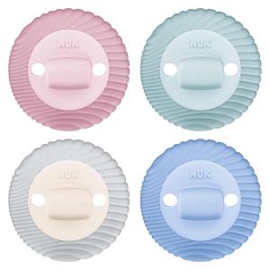 imageNUK for Nature Comfy Duet 100 Silicone Soother 2in1 Pacifier and TeetherPink Assorted