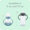 imageNUK Learner Cup Ms Rachel 10 oz 8 Months 2 Pack  Soft Spout EasyGrip Handles BPA Free Spill Proof Transition Sippy CupGray Stars