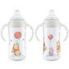 imageNUK Learner Cup 10 Oz Pack of 2 Pooh Bear  Soft Spout EasyGrip Handles BPA Free Spill Proof Transition Sippy Cup