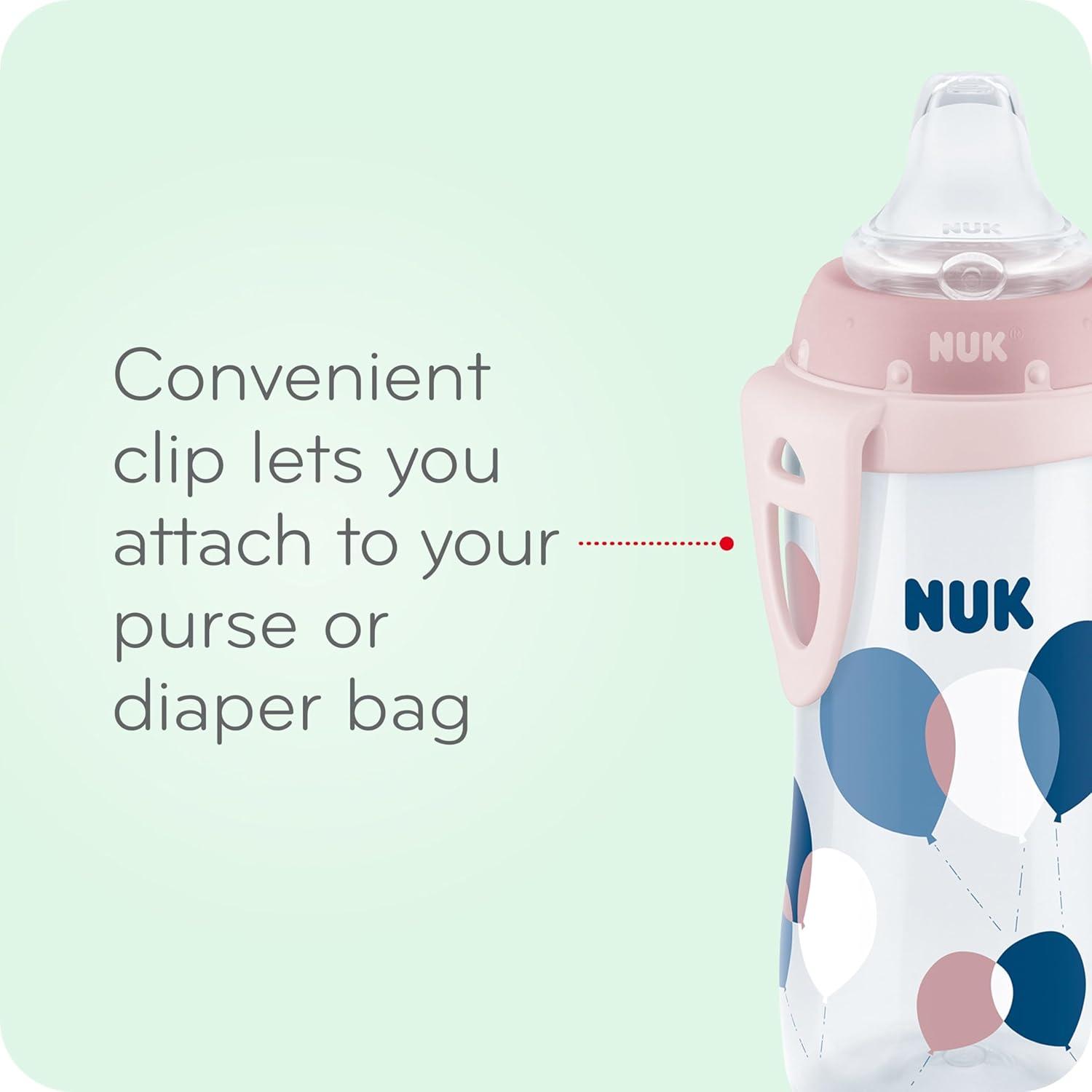 imageNUK Active Sippy Cup 10 oz 2 Pack Disney Princess BPAFree Soft Spout SpillProof CupDisney Princess