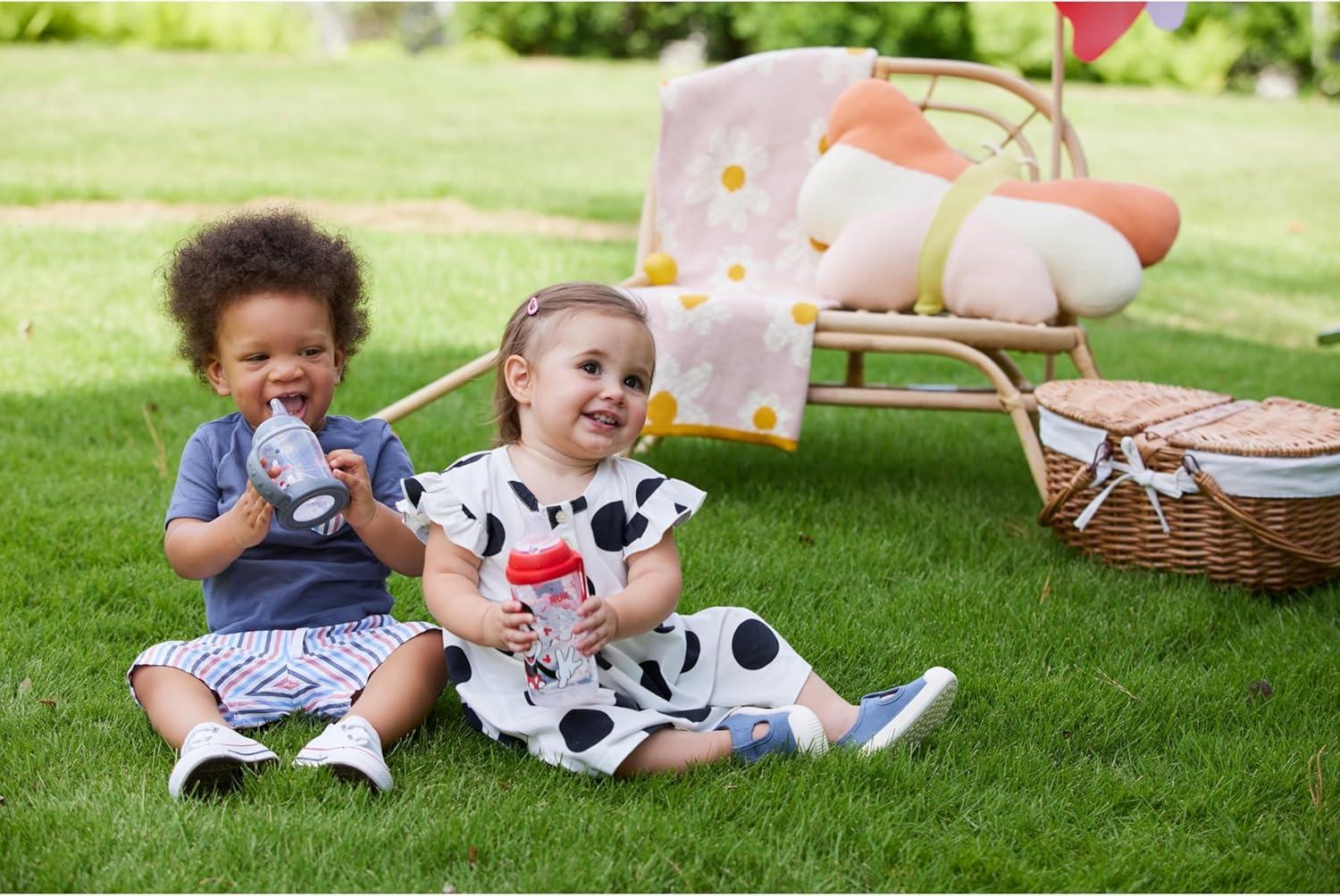 imageNUK Active Sippy Cup 10 oz 2 Pack Disney Princess BPAFree Soft Spout SpillProof CupDisney Princess