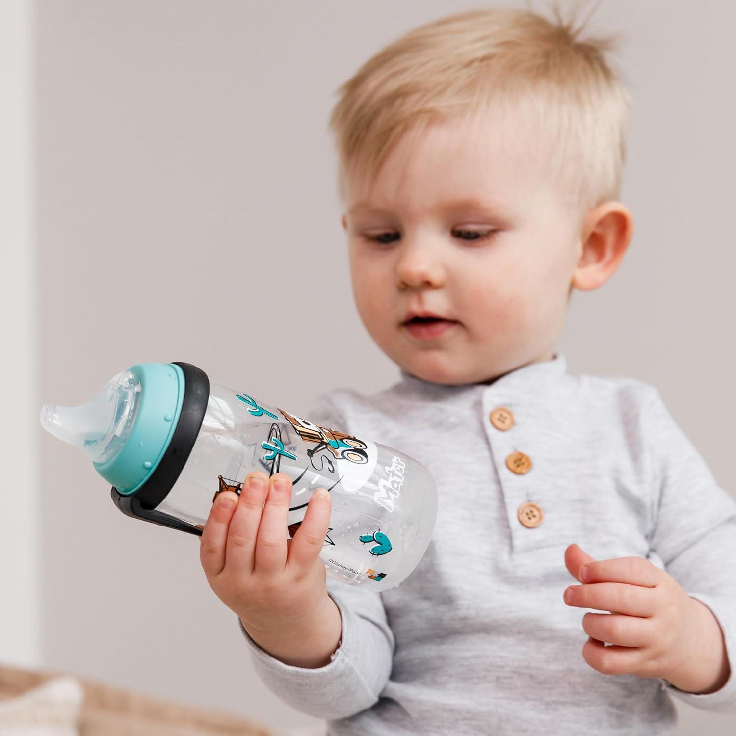 imageNUK Active Sippy Cup 10 oz 2 Pack Disney Princess BPAFree Soft Spout SpillProof CupDisneys Cars