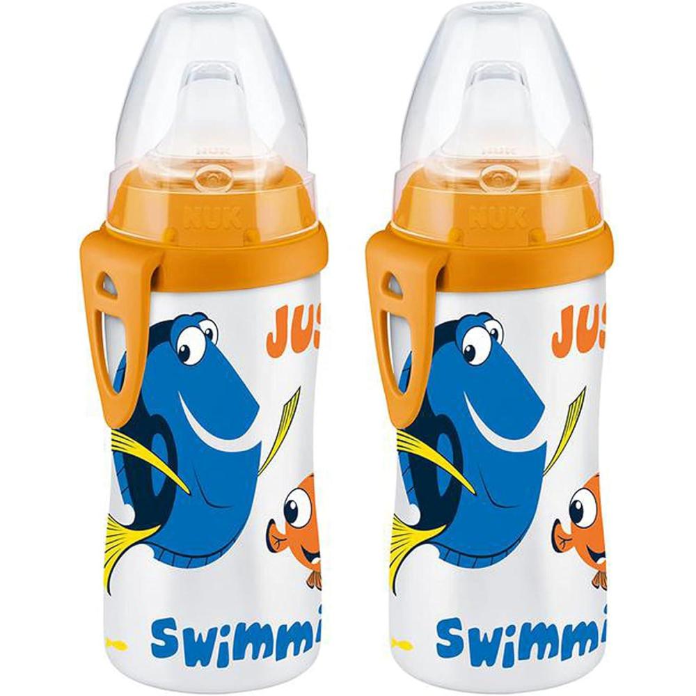 imageNUK Active Sippy Cup 10 oz 2 Pack Disney Princess BPAFree Soft Spout SpillProof CupDory