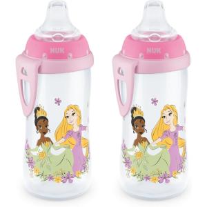 imageNUK Active Sippy Cup 10 oz 2 Pack Disney Princess BPAFree Soft Spout SpillProof CupDisney Princess