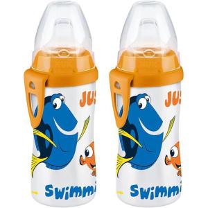 imageNUK Active Sippy Cup 10 oz 2 Pack Disney Princess BPAFree Soft Spout SpillProof CupDory