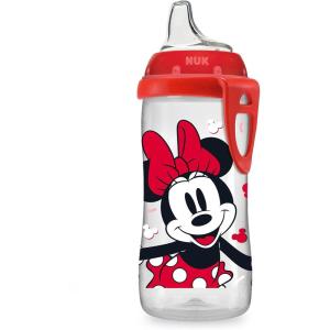 imageNUK Active Sippy Cup 10 oz 2 Pack Disney Princess BPAFree Soft Spout SpillProof CupMinnie Mouse
