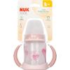 imageNUK Learner Cup Ms Rachel 5 oz 6 Months 2 Pack  Soft Spout EasyGrip Handles BPA Free Spill Proof Transition Sippy CupPink Hearts