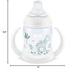imageNUK Learner Cup Ms Rachel 5 oz 6 Months 2 Pack  Soft Spout EasyGrip Handles BPA Free Spill Proof Transition Sippy CupWoodlandsZebra