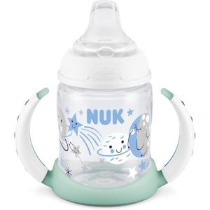 imageNUK Learner Cup Ms Rachel 5 oz 6 Months 2 Pack  Soft Spout EasyGrip Handles BPA Free Spill Proof Transition Sippy CupGlow in the Dark